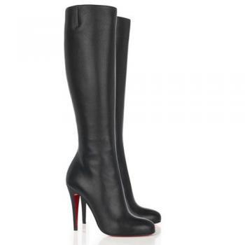 Sleek black boots...a must! Either high heel or low will work.
