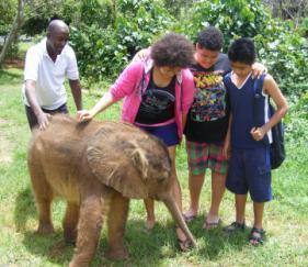 You don't have to be a kid to enjoy meeting Charlie the baby elephant!