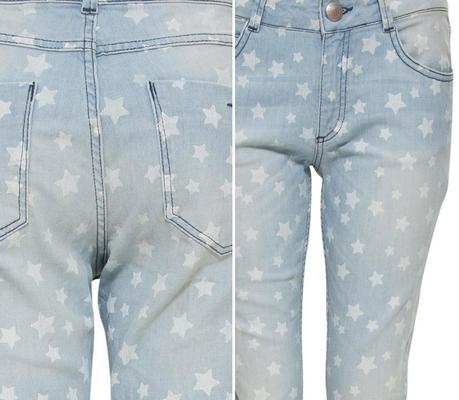 star-print-jeans