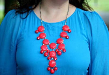 Monday: Red and Turquoise