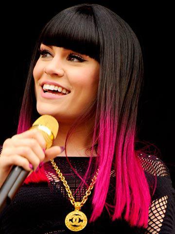 11140 00001deec 15cc Jessie J Celebrity Trend: Dip Dyed Ends