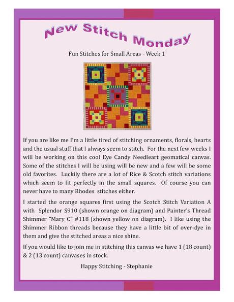 New Stitch Monday With Ridgewood Needlepoint!