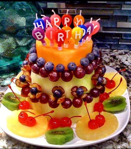 You can also buy fruit and arrange it yourself. Replace the regular birthday cake with this healthy option ...