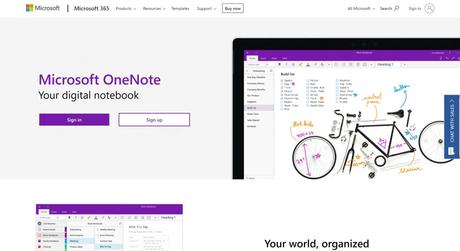 One Note- best alternatives to Notion