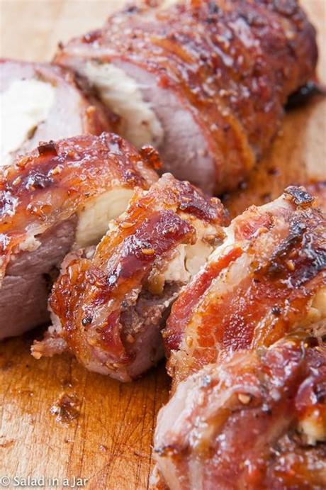 I still have a soft spot for cheap white cut into very thin slices for sliders. Bacon-Wrapped Stuffed Pork Tenderloin with Raspberry ...