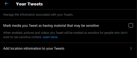 Remove the Warning from Your Tweets Remove the Warning from Your Tweets