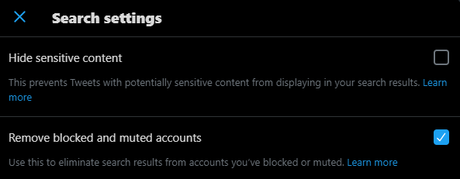 uncheck Hide sensitive content uncheck Hide sensitive content