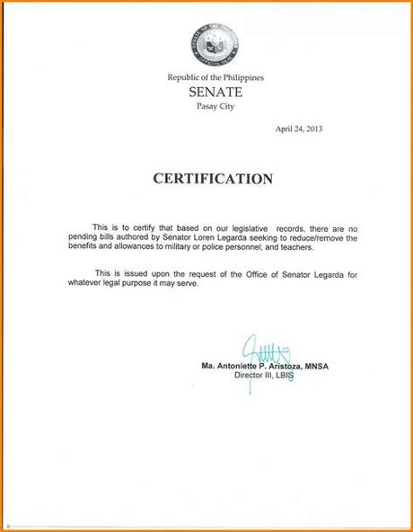 Sample employment certification letter to whom it may concern: Certificate Of Employment Template Word ...