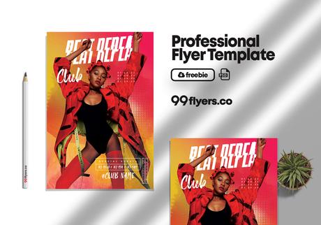 Night Club Beats Free PSD Flyer Template