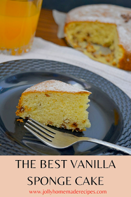 The Best Vanilla Sponge Cake | Easy Vanilla Cake Recipe | Vanilla Chocolate Chip Cake
