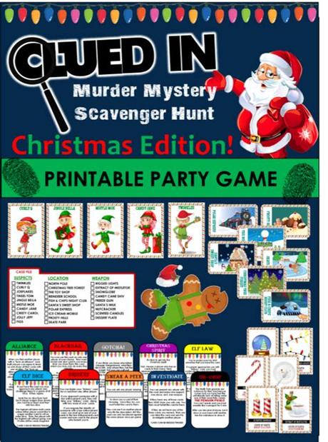 Look no further because you will find whatever you are looking for in here. Clued-In Murder Mystery Christmas Scavenger Hunt ...
