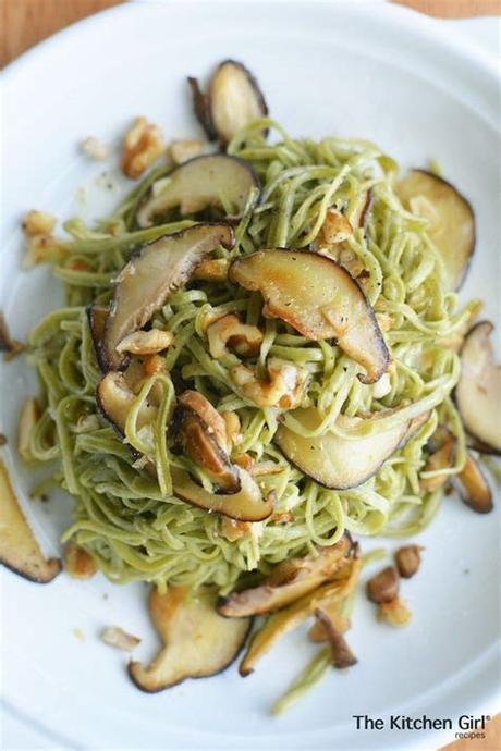 We hope everyone is staying healthy and safe during these hard times! Edamame Pasta with Mushrooms and Walnuts | Recipe ...