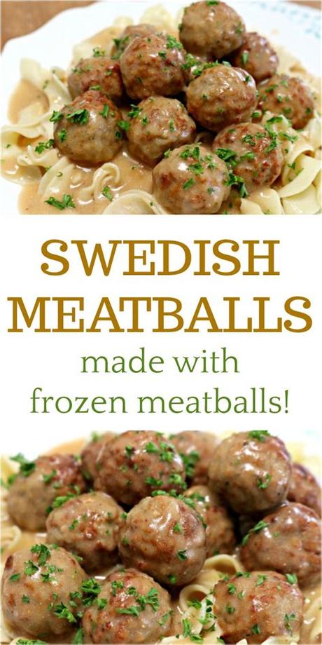 I made this while visiting family a few weeks ago. Delicious Swedish Meatballs Using Frozen Meatballs - Mom 4 ...