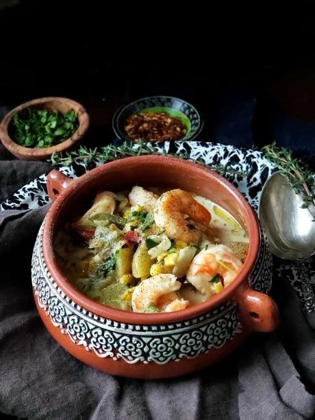 coconut cumin shrimp soup