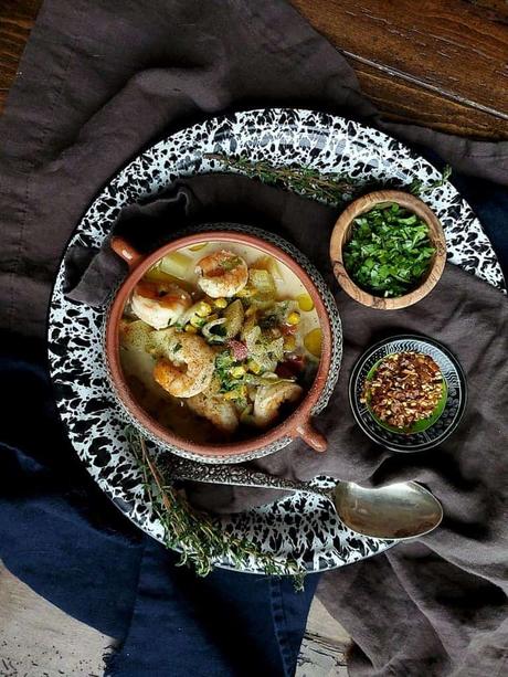 coconut cumin shrimp soup