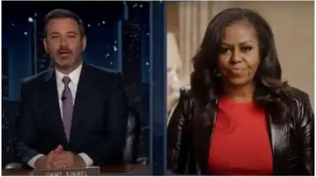 Michelle Obama shuts down Jimmy Kimmel&apos;s probing question on her sex life