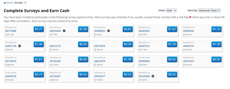 Complete surveys at ySense