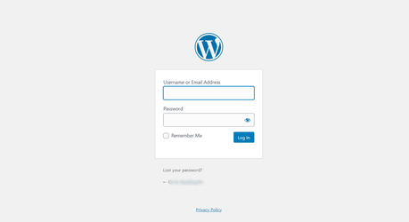 log in wordpress