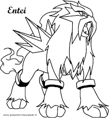 Solgaleo and lunala are the box legendaries for pokemon ultra sun and ultra moon , so naturally, it stands to reason that you would get one of them in their respective game. Kleurplaat Entei Pokemon Kleurplaat Nl Pokemon Coloring Pages Pokemon Coloring Pokemon Drawings