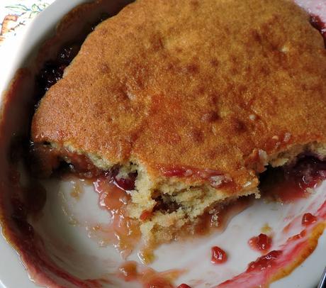 Raspberry & Rhubarb Eve's Pudding