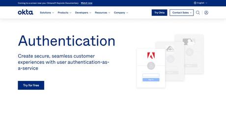 Okta software- best passwordless authentication services