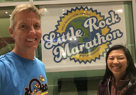 Mike Sohaskey & Katie Ho at 2020 Little Rock Marathon