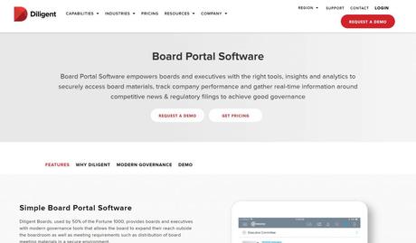 diligent board management tool