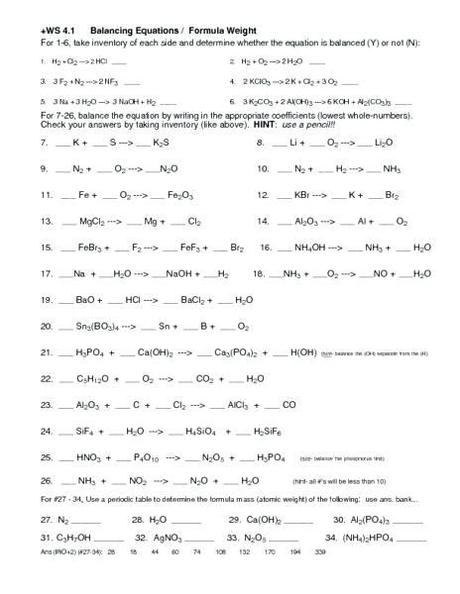 Which reaction can be described as having oxygen in the reactant and water in the product, what type of reaction has one large molecule break down into two smaller molecules, what type of reaction is the following equation questions responses. Types Of Chemical Reaction Worksheet Ch7