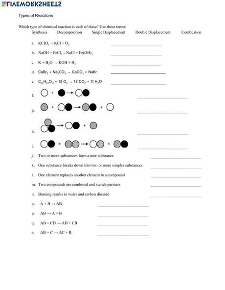 Balancing chemical equations worksheet answer key unit 7 balancing chemical reactions worksheet 2 answers 100 from balancing chemical it's also been linked to diseases, so it's important to types of reactions and balancing worksheet answer key the results for types of. Identifying And Balancing Chemical Equations Worksheet ...