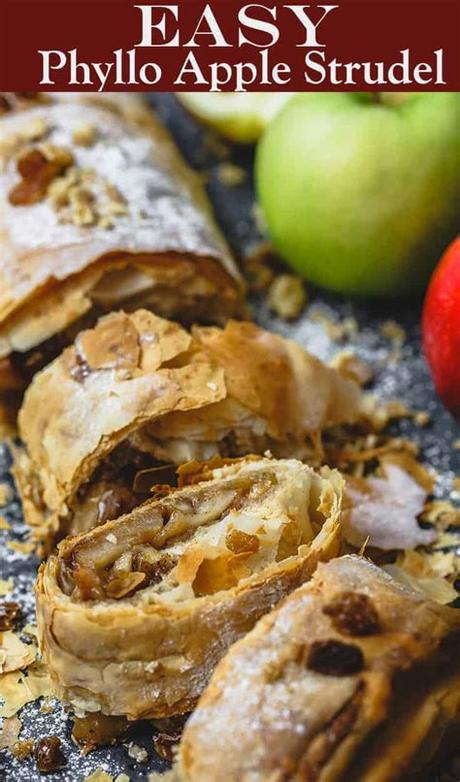 Unroll phyllo sheets and cover with a lightly damp dish towel. Easy Apple Strudel Recipe with Phyllo Dough | The ...
