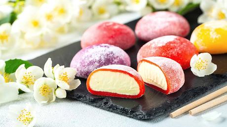 Japanese mochi rice balls