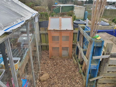 Day 58 - Windy Allotment, little wind in our sails.