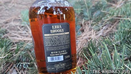 Ezra Brooks 99 Bourbon Whiskey Back Label