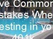 Five Common Mistakes When Investing Your 401k