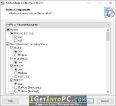 A free software bundle for high quality audio and video playback. K Lite Codec Pack 1425 Mega Free Download