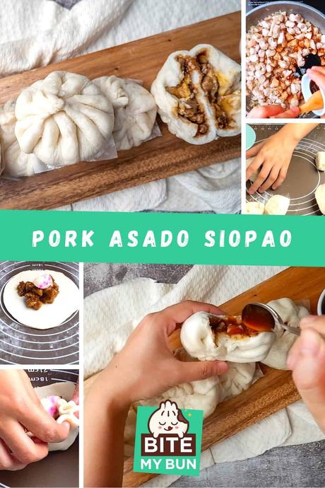 Filipino pork asado siopao