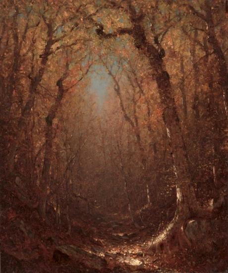 Inspirational art: Autumn, a Wood Path – Sanford Robinson Gifford