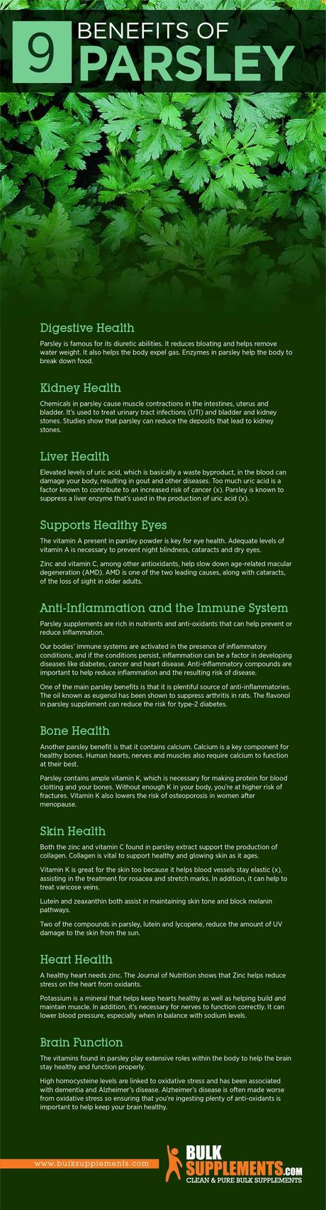 Parsley Extract: Benefits, Side Effects & Dosage Parsley Benefits