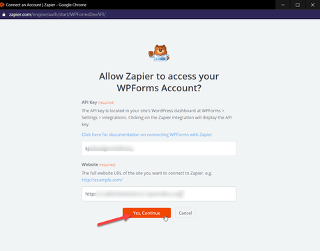 connect wpforms