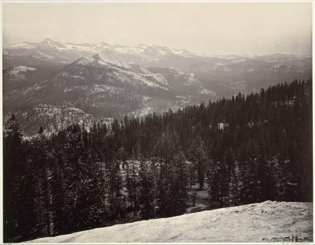 Early photography: View from the Sentinel Dome, Yosemite – Carleton E. Watkins