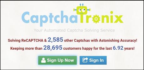 Captcha Tronix Homepage