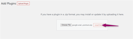 install google analytics premium