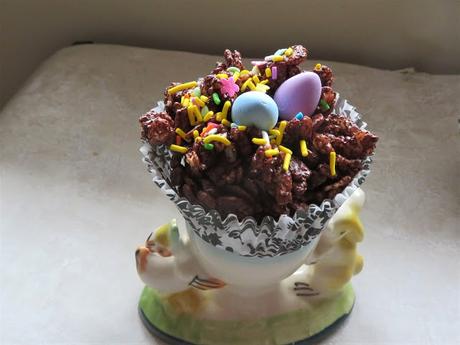 Easter Chocolate Krispie Cakes