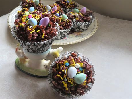 Easter Chocolate Krispie Cakes