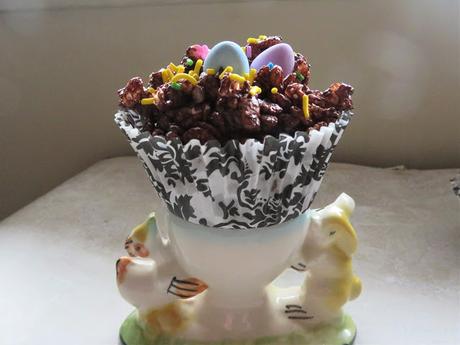 Easter Chocolate Crispie Cakes