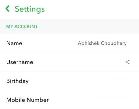 change snapchat username change snapchat username