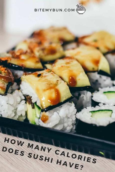 How many calories are in sushi
