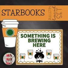 Most people will ask you what the heck you are but you'll connect with a few coffee fiends who will probably steal your costume idea next year. Coffee Themed October Halloween Fall Bulletin Board Starbooks Editable