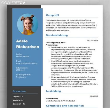 The main difference is that a resume is about one page (max. German CV / Template Format : Lebenslauf
