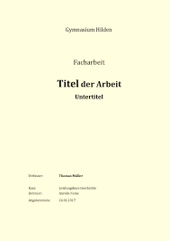 Microsoft word templates are ready to use if you're short on time and just need a fillable outline for a flyer, calendar, or brochure. Facharbeit Deckblatt Mustervorlagen Zum Herunterladen